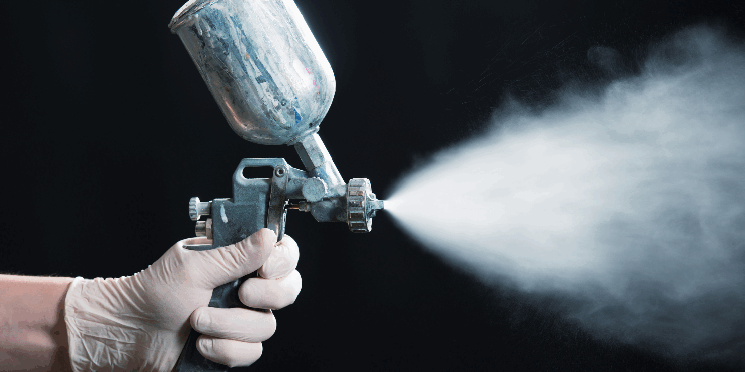 pistola de pintura del escudo térmicco